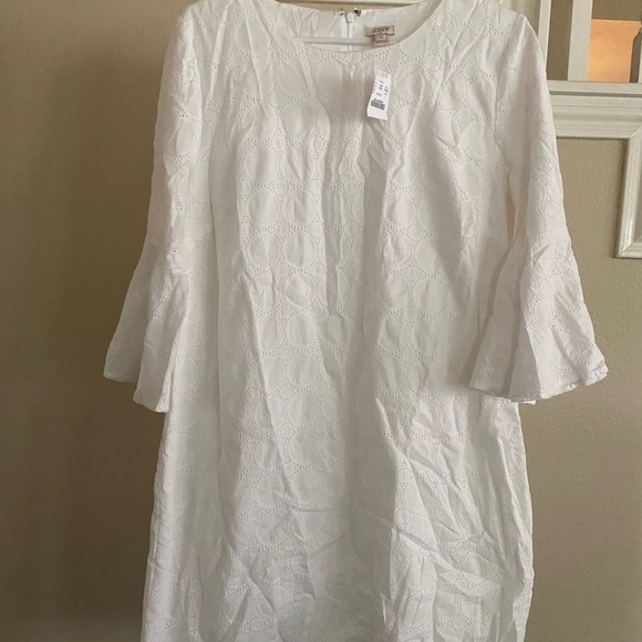 J. Crew white bell sleeve dress - NWT - Picture 2 of 11